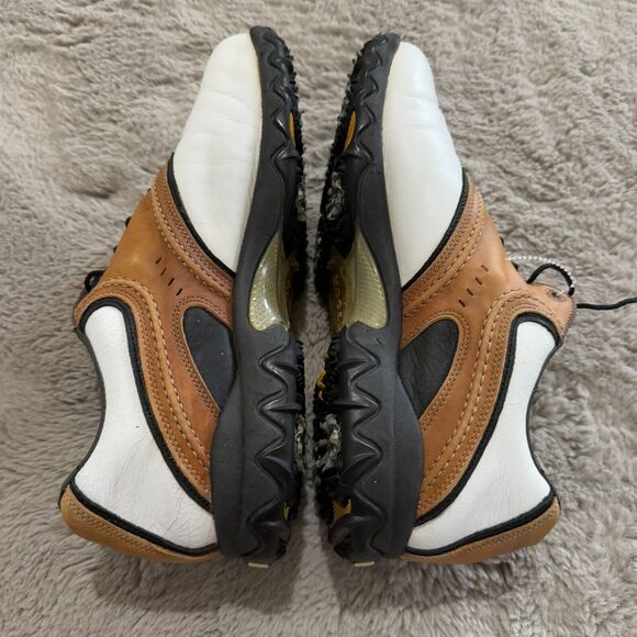 FootJoy Contour Series Golf Shoes Men’s Size 11W Brown & White Leather Cleats - Picture 5 of 10